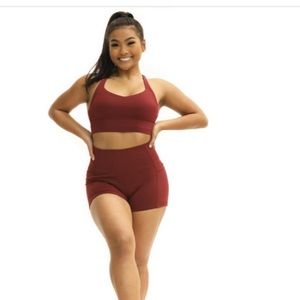 Ethos “Commit to Win” Sports Bra - Wine